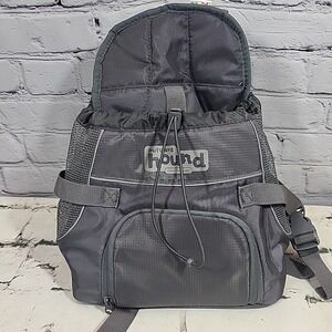 Outward Hound PupPak Dog Front Carrier Bag Black Gray Side Mesh